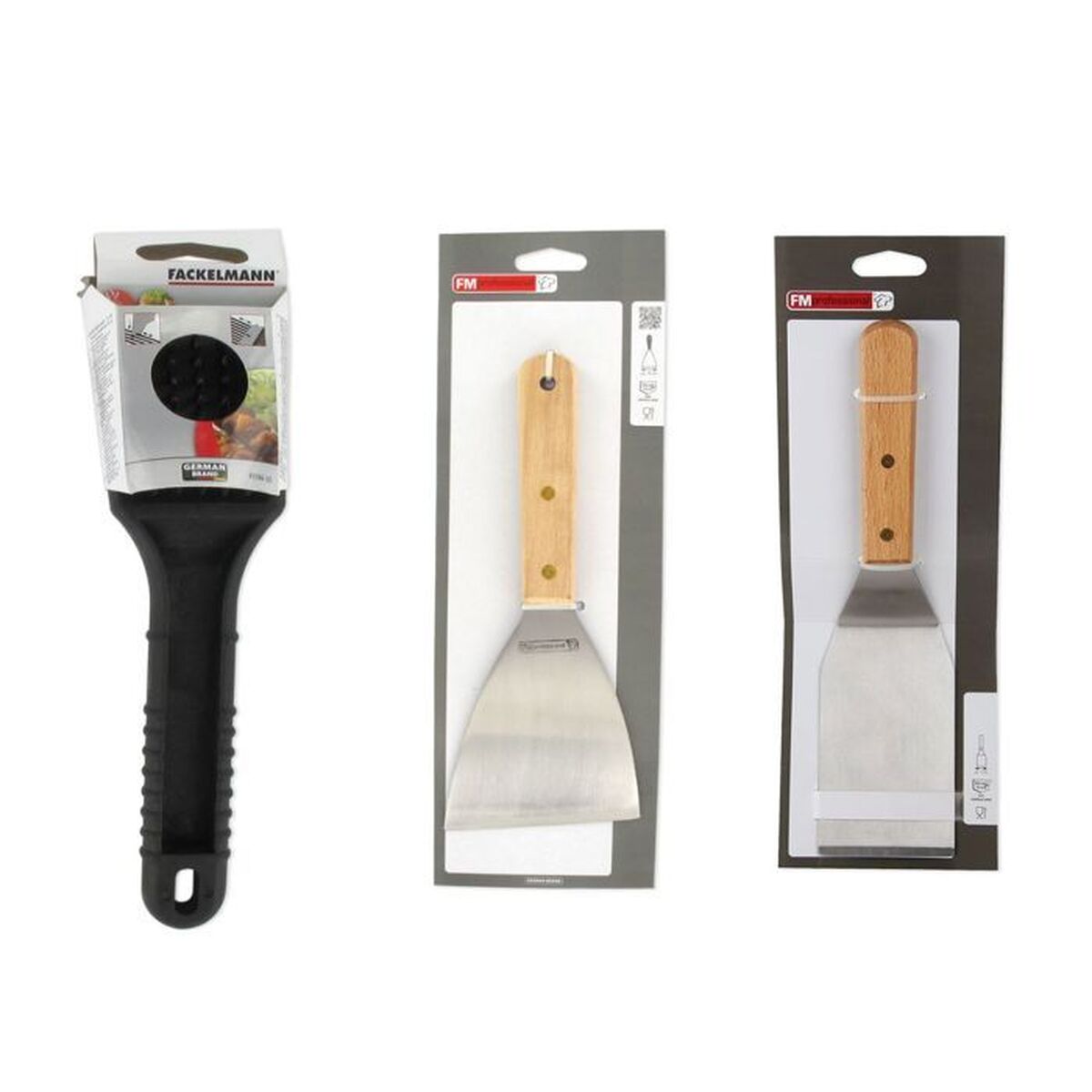 Lingură FM Professional Oțel inoxidabil Plastic 30 X 15 X 22 CM (3 Piese)