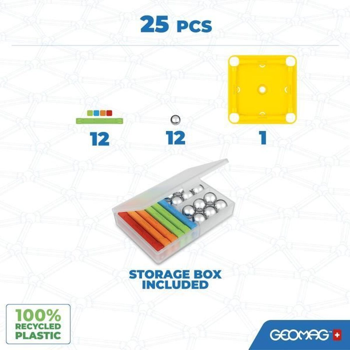 Set de Construcție Geomag 25 Piese
