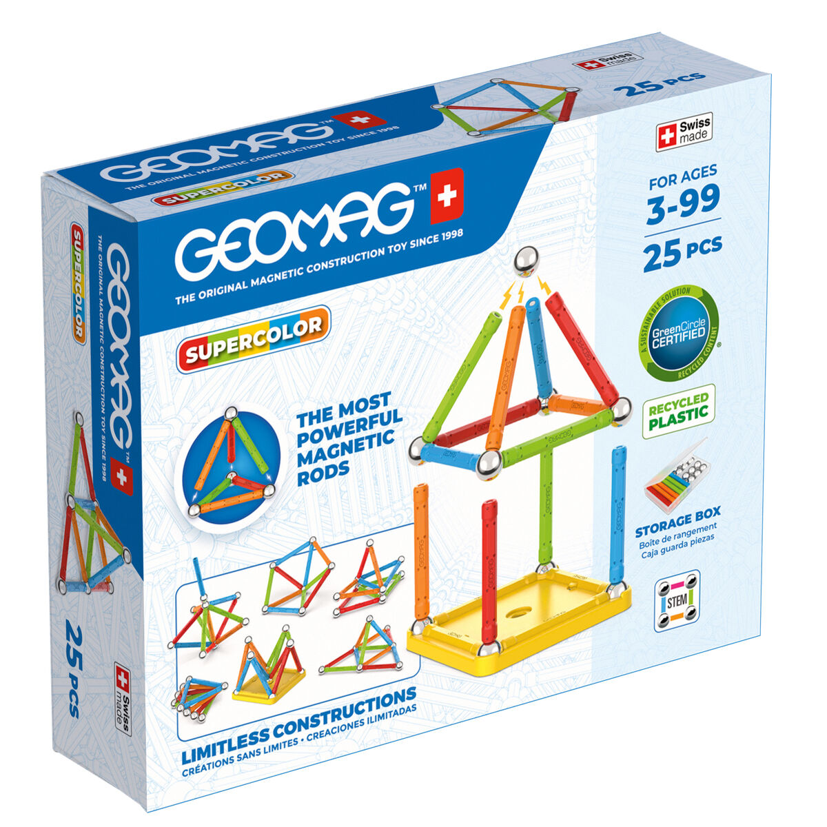 Set de Construcție Geomag 25 Piese