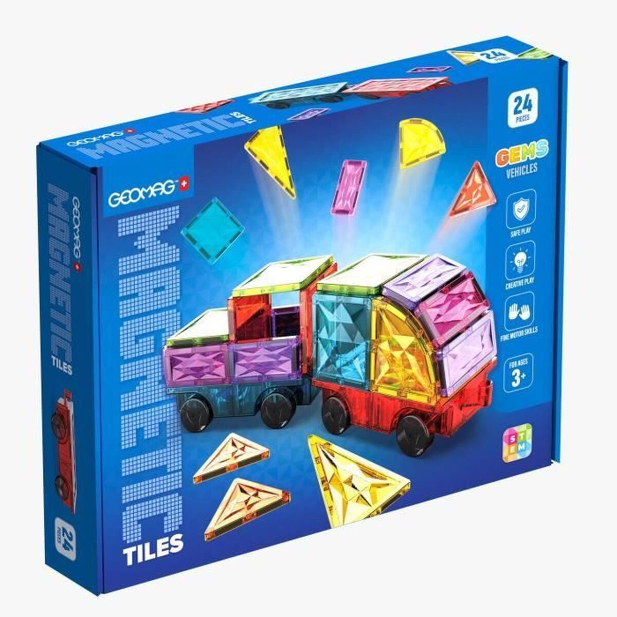 Set de Construcție Geomag 24 Piese