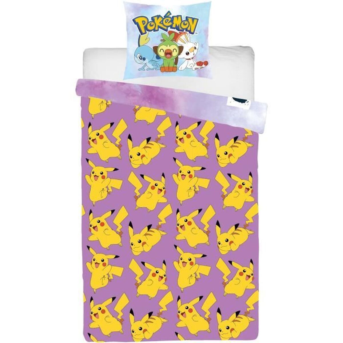 Set husă de pătură Pokémon Multicolor Pat 140 2 Piese