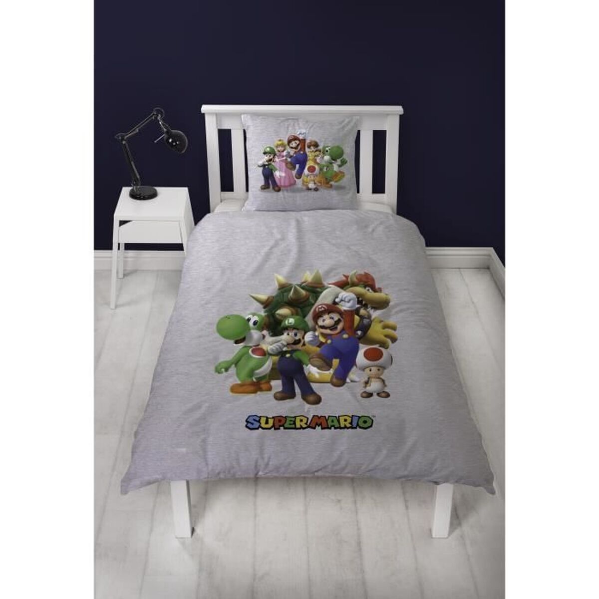 Set husă de pătură Mario Bros Multicolor Pat 140 2 Piese
