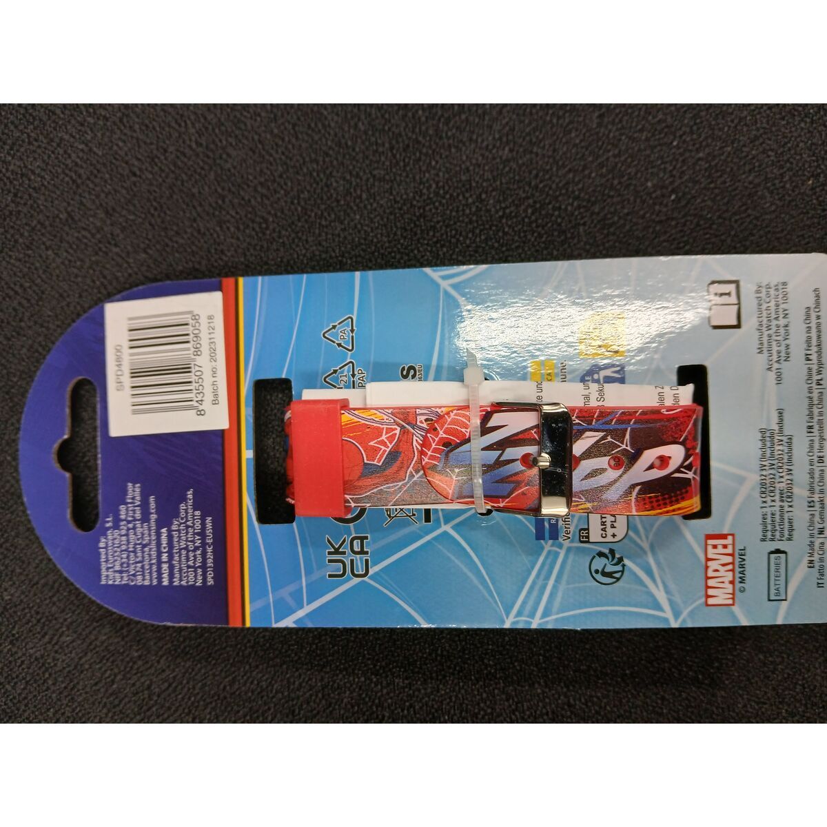 Ceas digital Kids Licensing ZZIPP Roșu Ecran LED