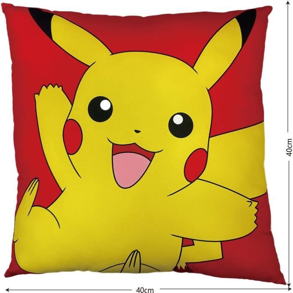 Pernă Pokémon 41 x 3 x 39 cm Galben Albastru Poliester Infantil