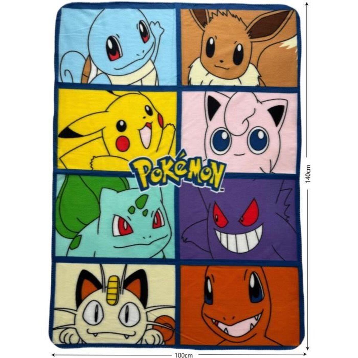 Pătură Pokémon 12 x 10 x 24 cm Multicolor animale