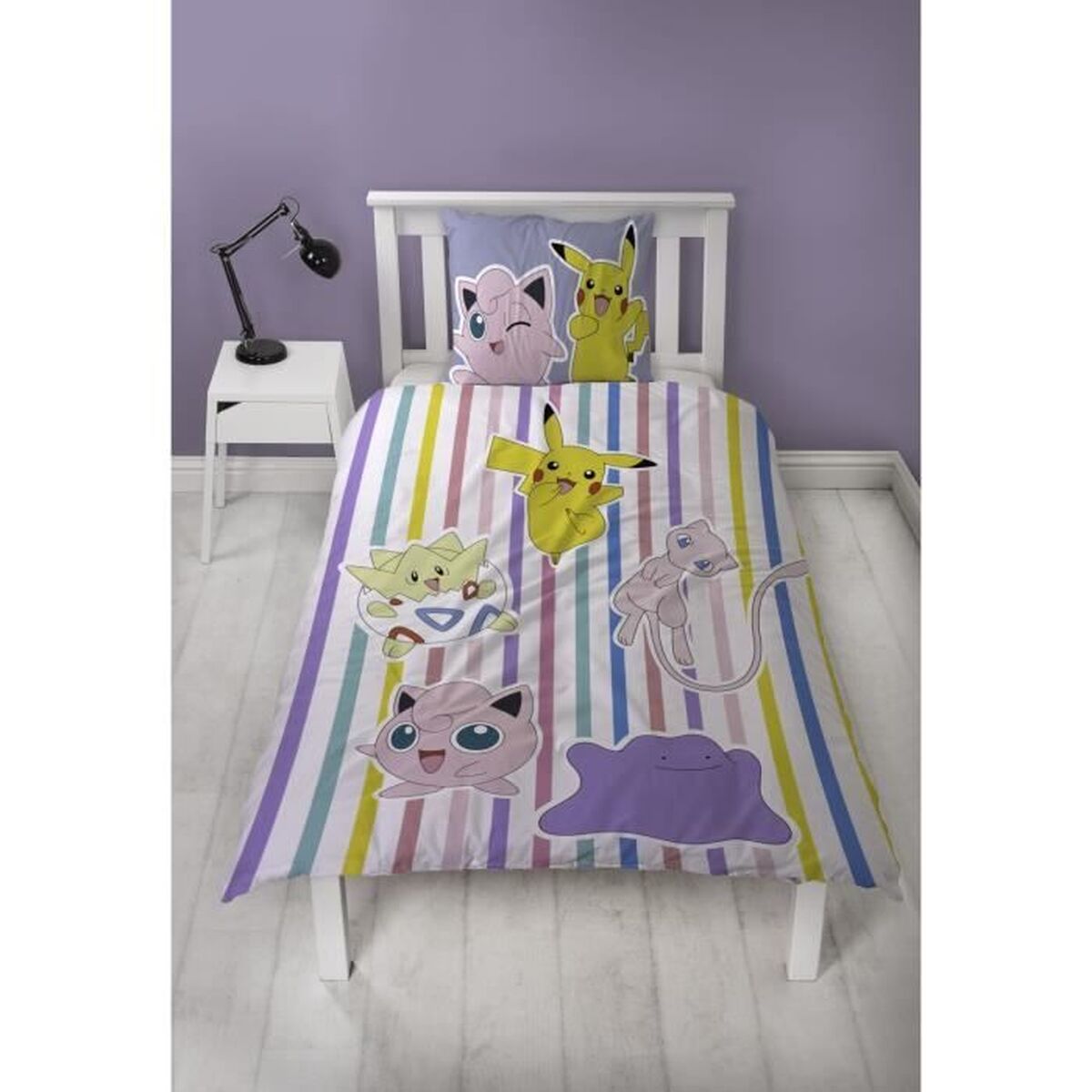 Set husă de pătură Pokémon 25 x 4 x 30 cm Multicolor Pat 140 2 Piese