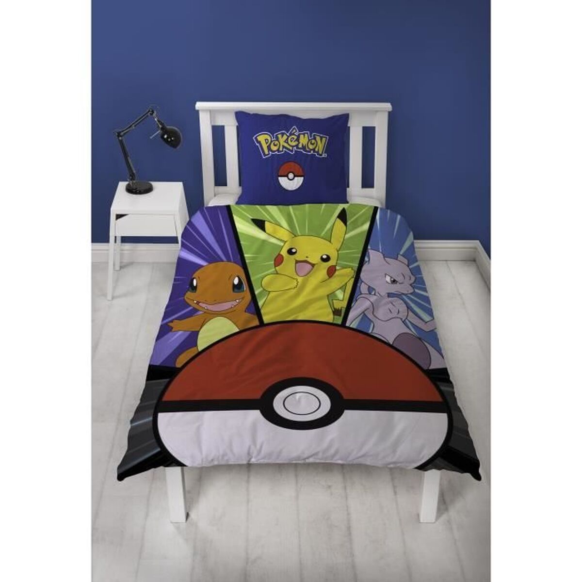 Set husă de pătură Pokémon Galben Alb Roșu Pat 140 2 Piese