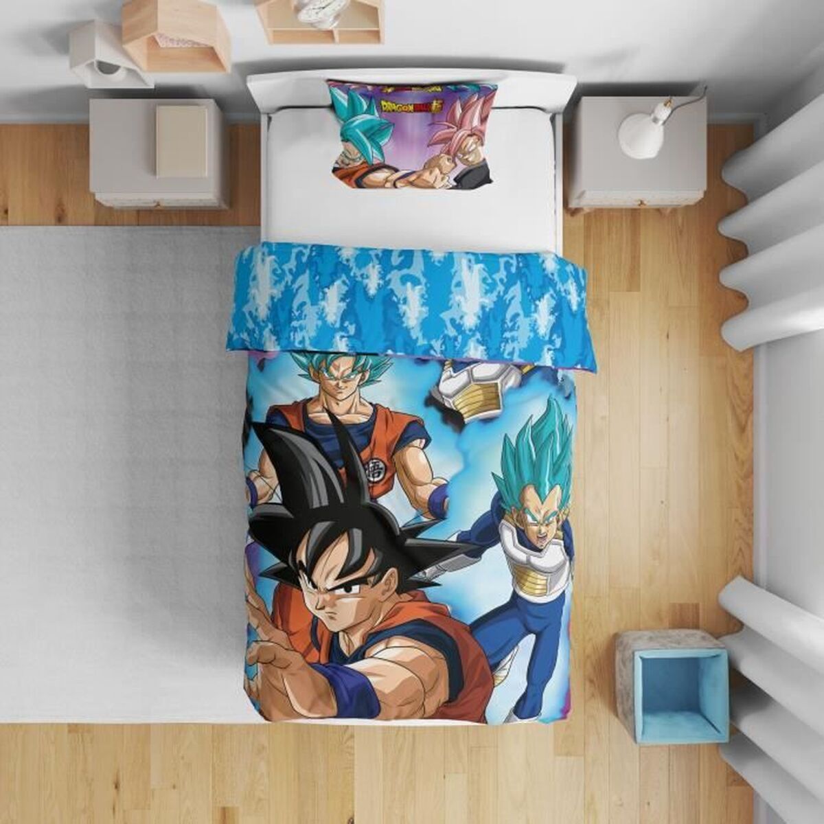 Set husă de pătură Dragon Ball 25 x 5 x 29 cm Multicolor Pat 140 2 Piese