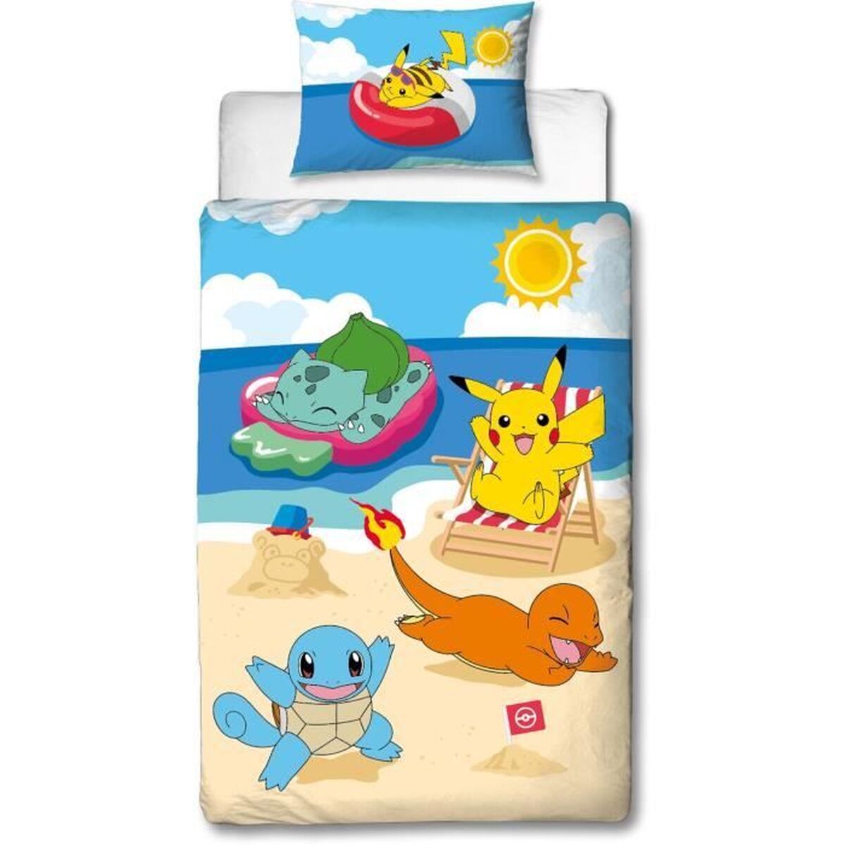 Set husă de pătură Pokémon Multicolor Pat 140 2 Piese