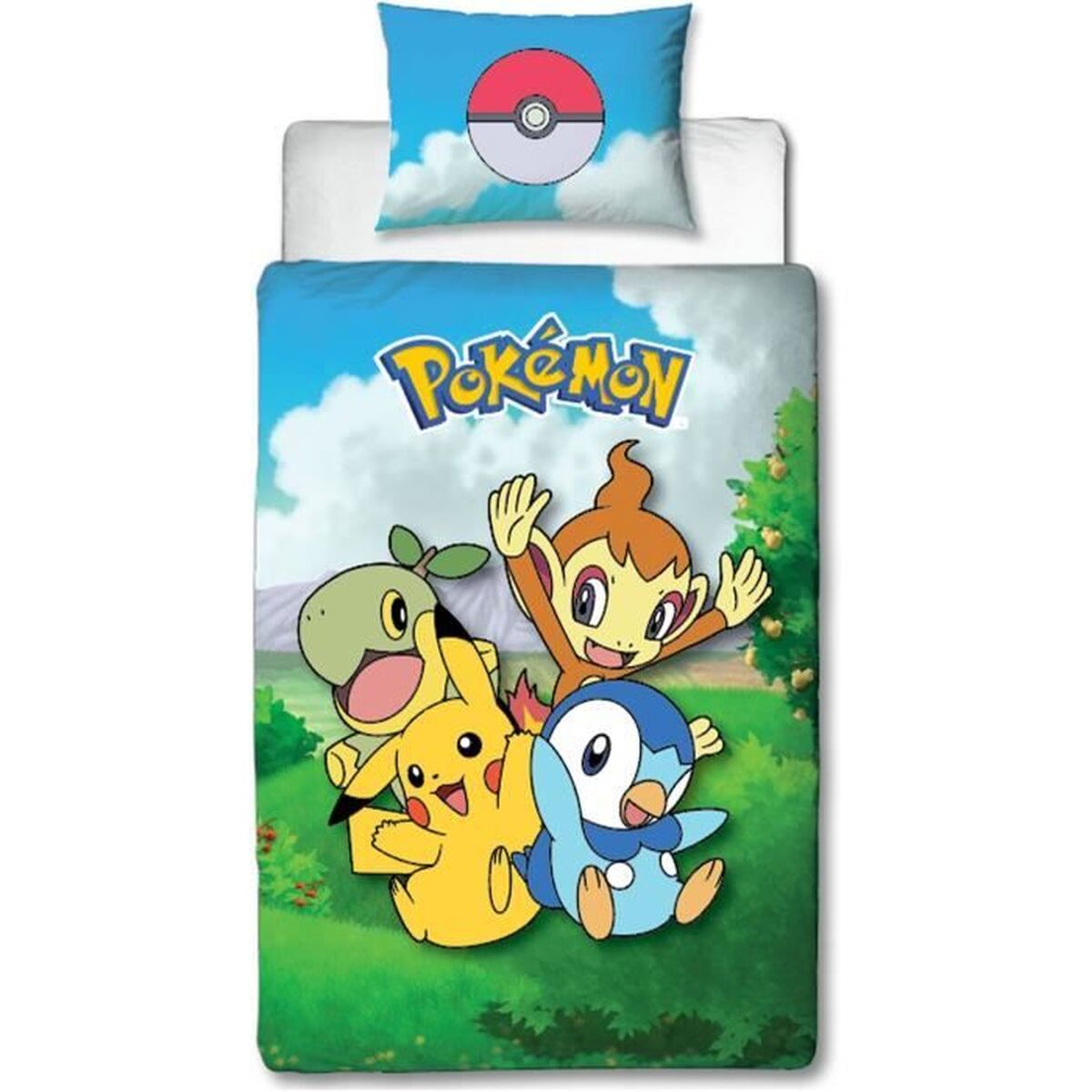 Set husă de pătură Pokémon Multicolor Pat 140 2 Piese
