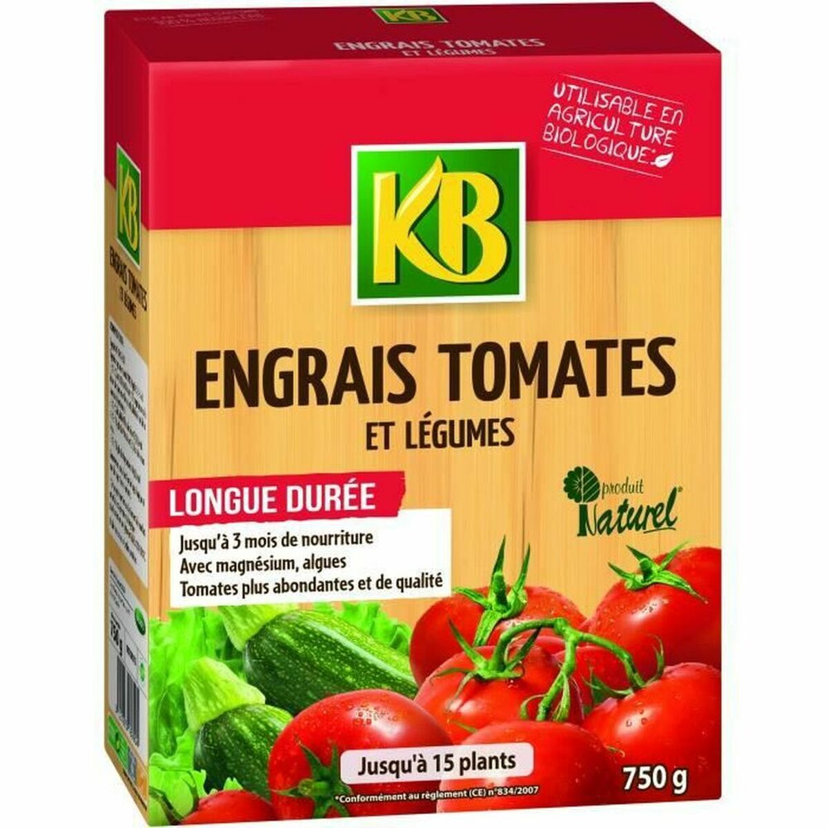Îngrășământ de plante KB ORGANIC 750 g