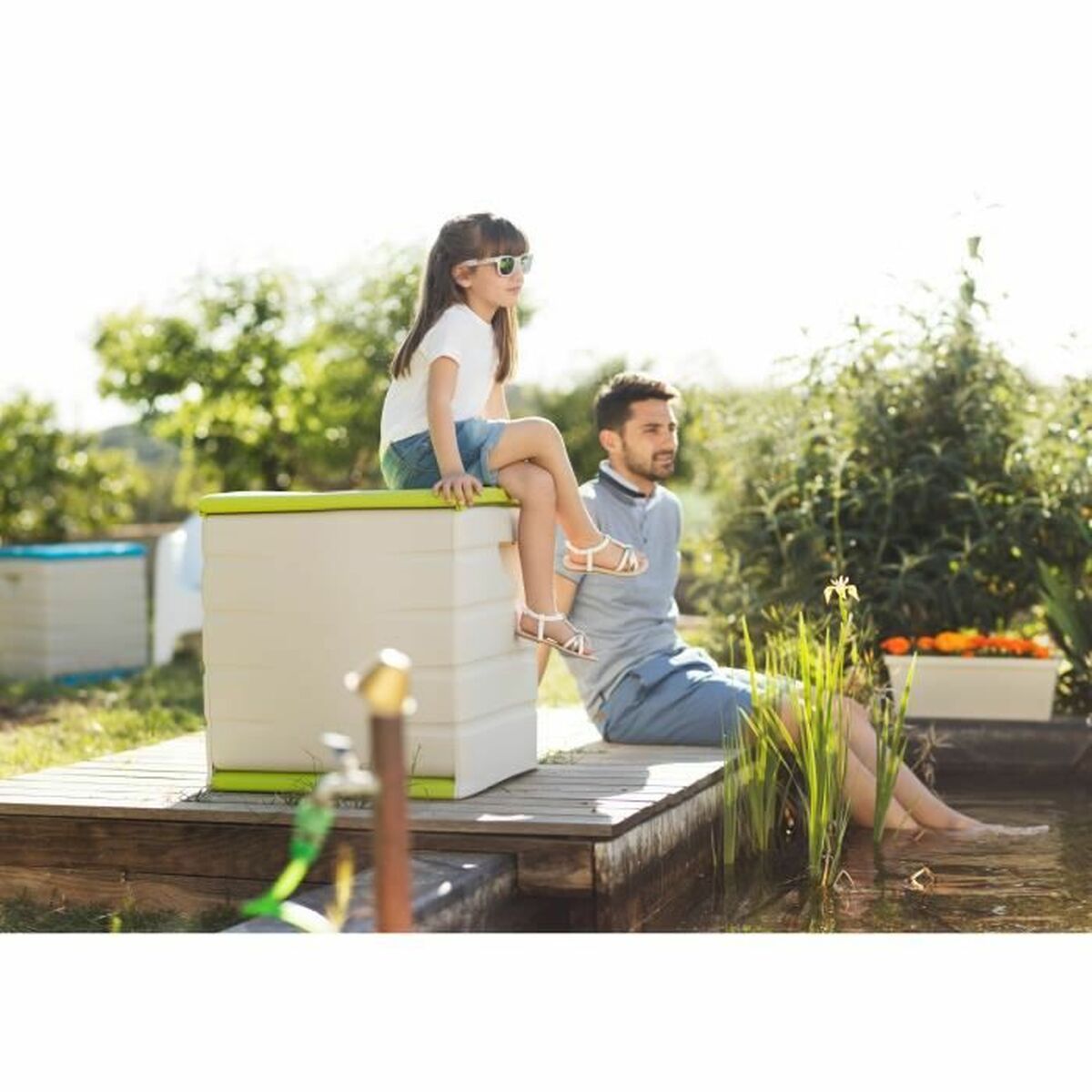 Cufăr Plastiken Verde Plastic 60 x 61 x 53 cm