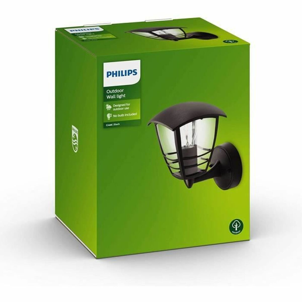 Lampă de perete Philips My Garden Creek Negru Aluminiu A 60 W E27