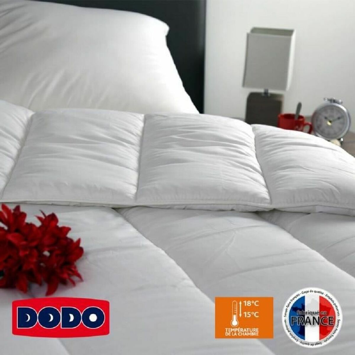Material de umplutură nordic DODO Vancouver Alb 400 g /m² 200 x 200 cm
