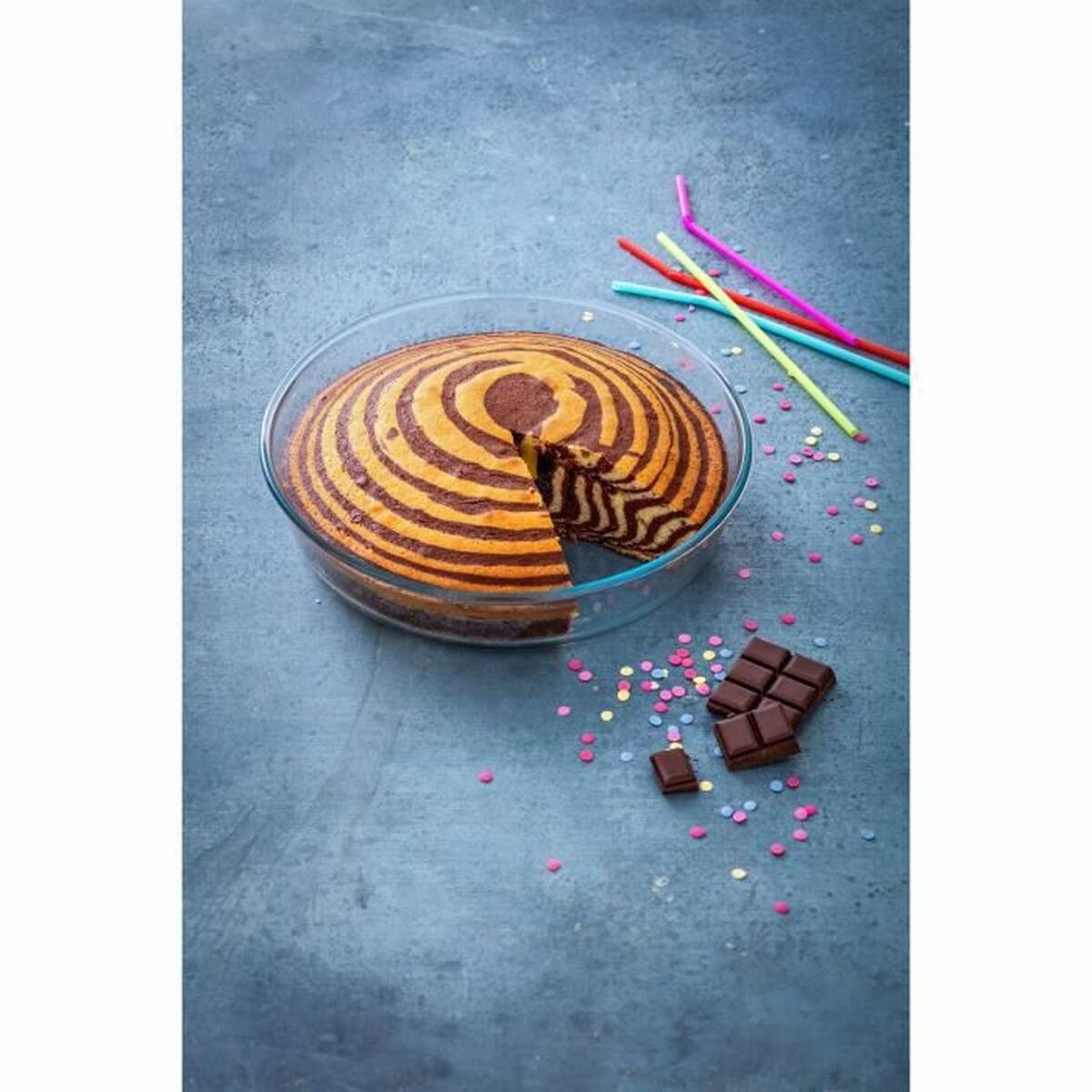 Formă de tort Pyrex Classic Vidrio Ø 26 cm Transparent