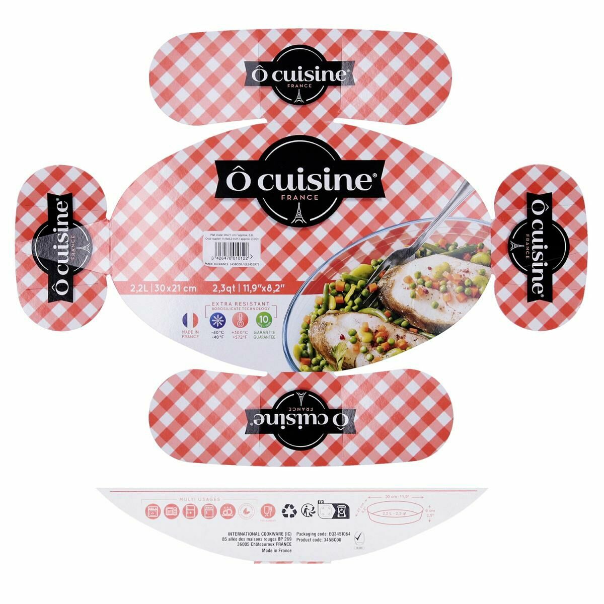 Formă de tort Pyrex Classic Vidrio Ø 26 cm Transparent