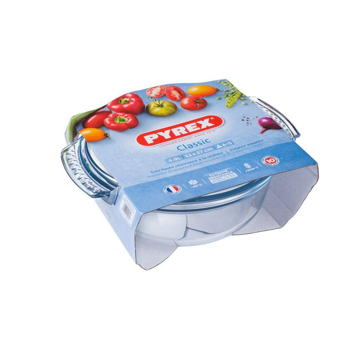 Caserolă Cu Capac de Sticlă Pyrex 118A000/5043 Transparent Sticlă