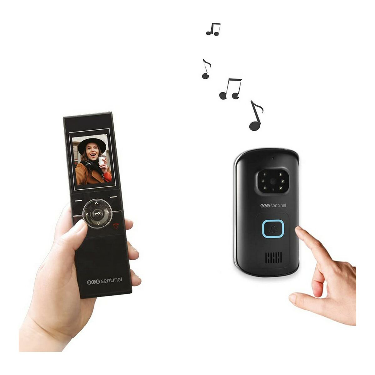 Interfon Video Inteligent SCS SENTINEL AirVisio 150 Negru