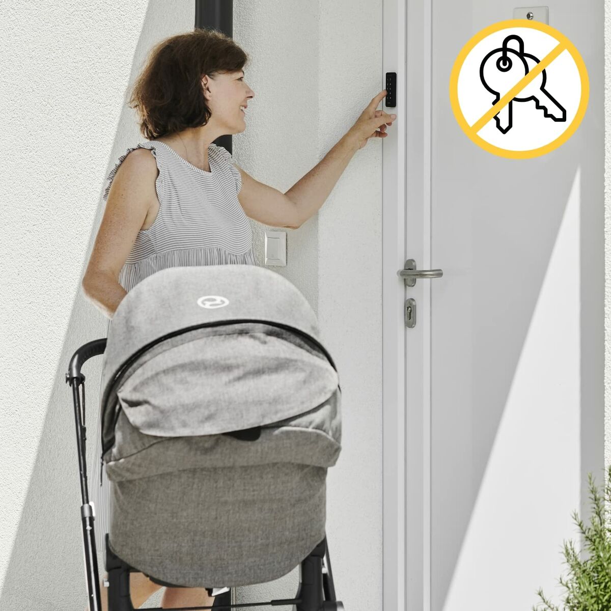 Lacăt cu cheie Nuki   Dreptunghiular