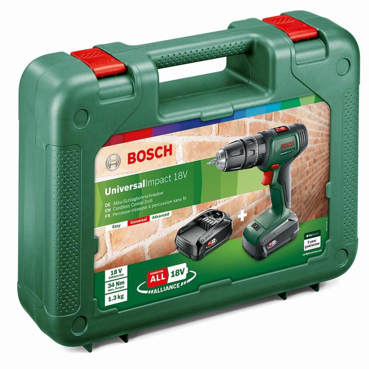 Burghiu percutor BOSCH UniversalImpact 18 18 V 34 Nm
