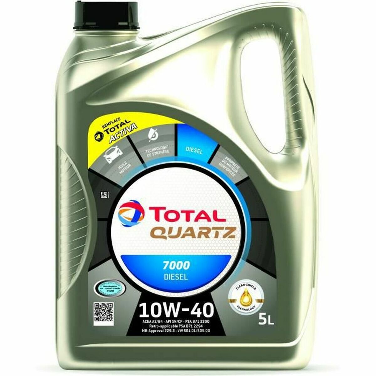 Ulei de motor Total QUARTZ 7000 DIESEL 10W40 5 L 10W40