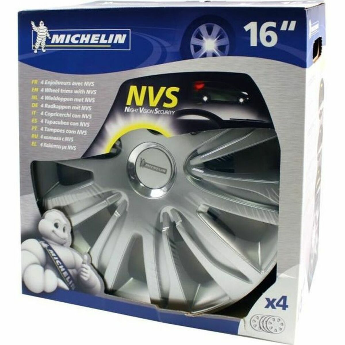 Capac de roată Michelin Gri Argintiu 16" 4 Piese
