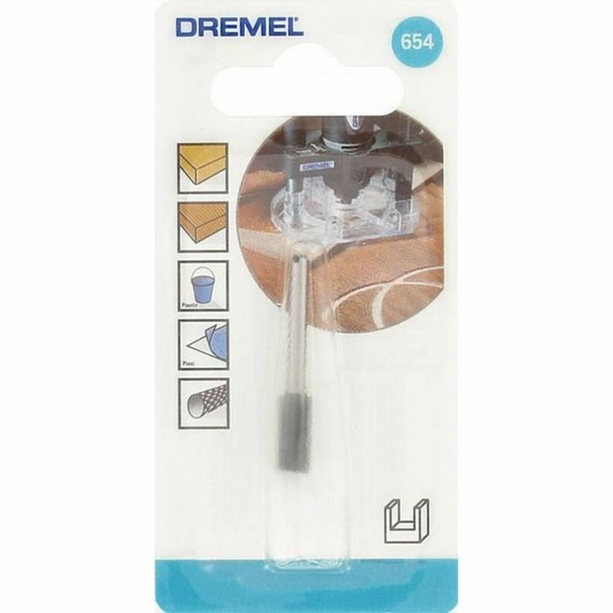 Milling Cutter Dremel 654 Furculiţă/ în forma de U Ø 6,4 mm