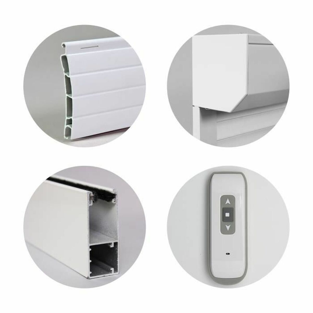 Jaluzele Alb PVC Aluminiu 155 x 120 cm