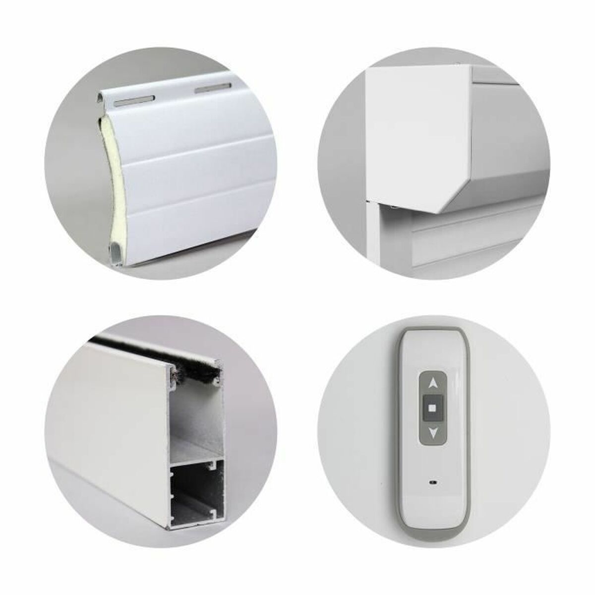 Jaluzele Alb Aluminiu 140 x 120 cm