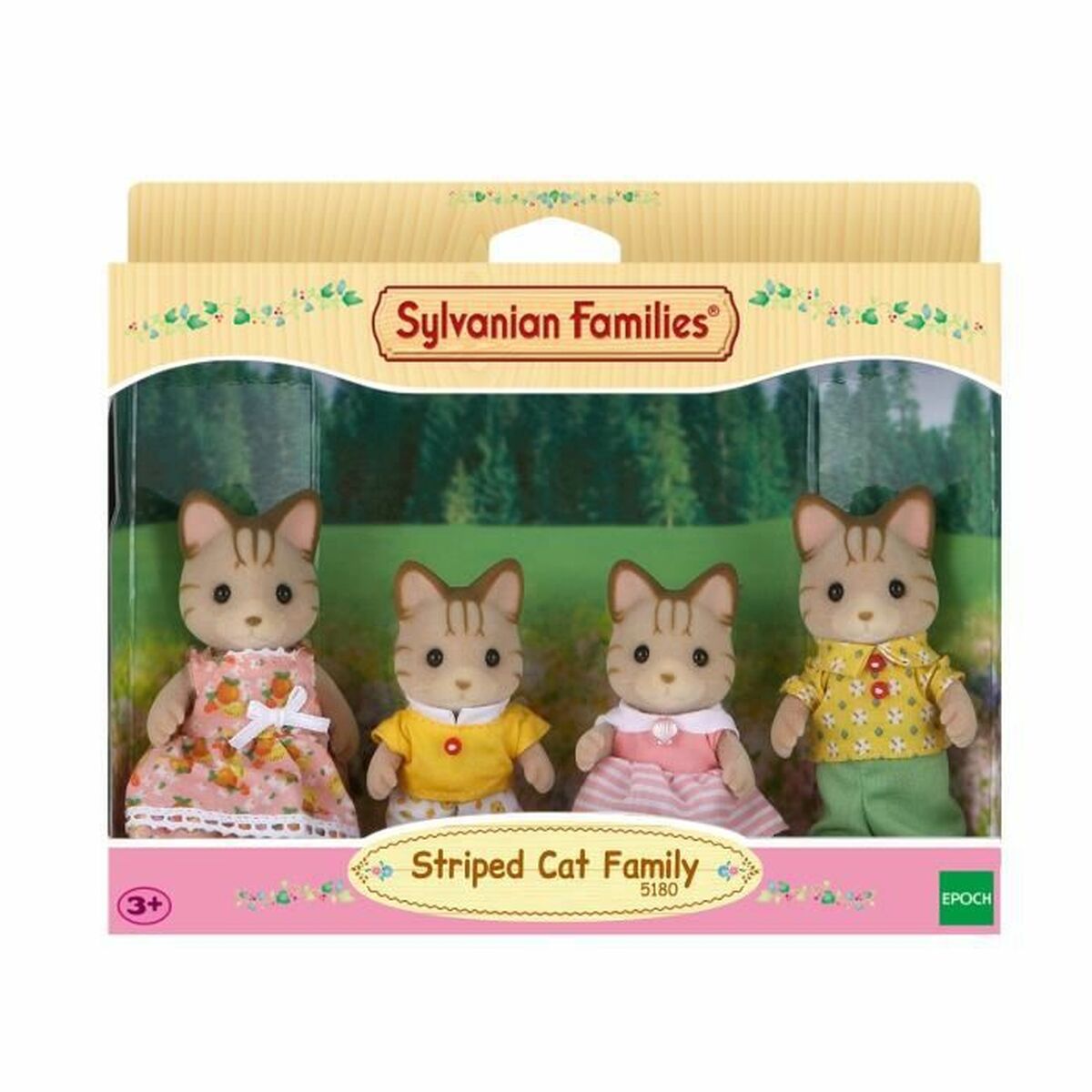 Figurine de Acțiune Sylvanian Families Striped Cat Family