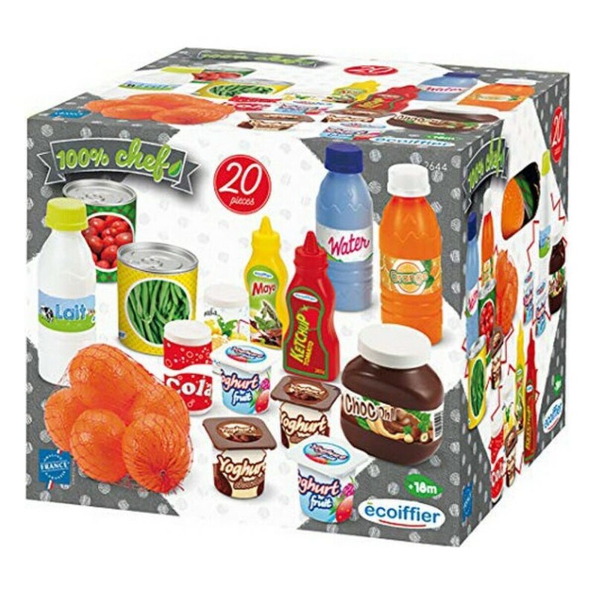 Set de Alimente de Jucărie Ecoiffier Pack Drive Accessories Dinette (20 pcs)