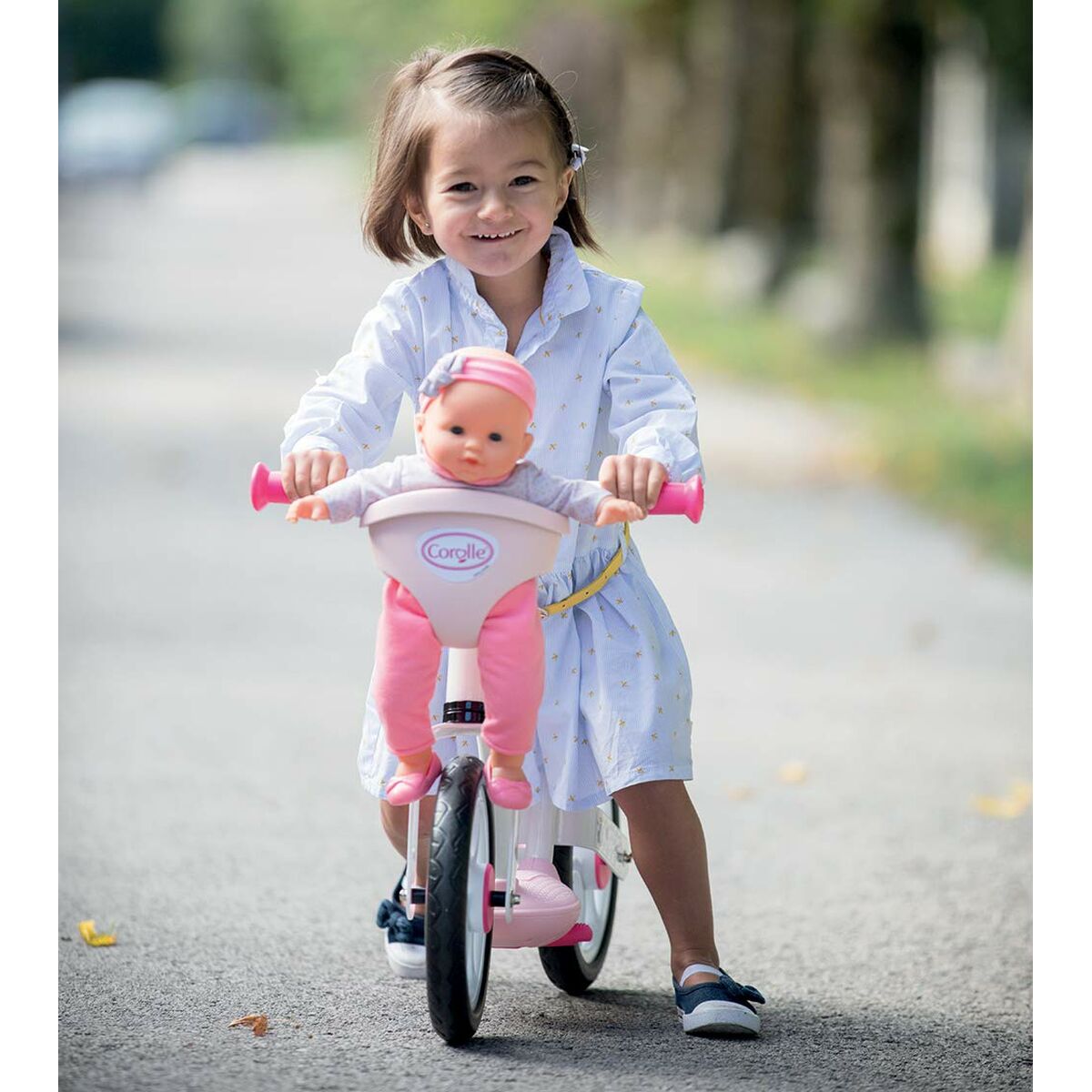 Bicicletă pentru copii Smoby Scooter Carrier + Baby Carrier Fără pedale
