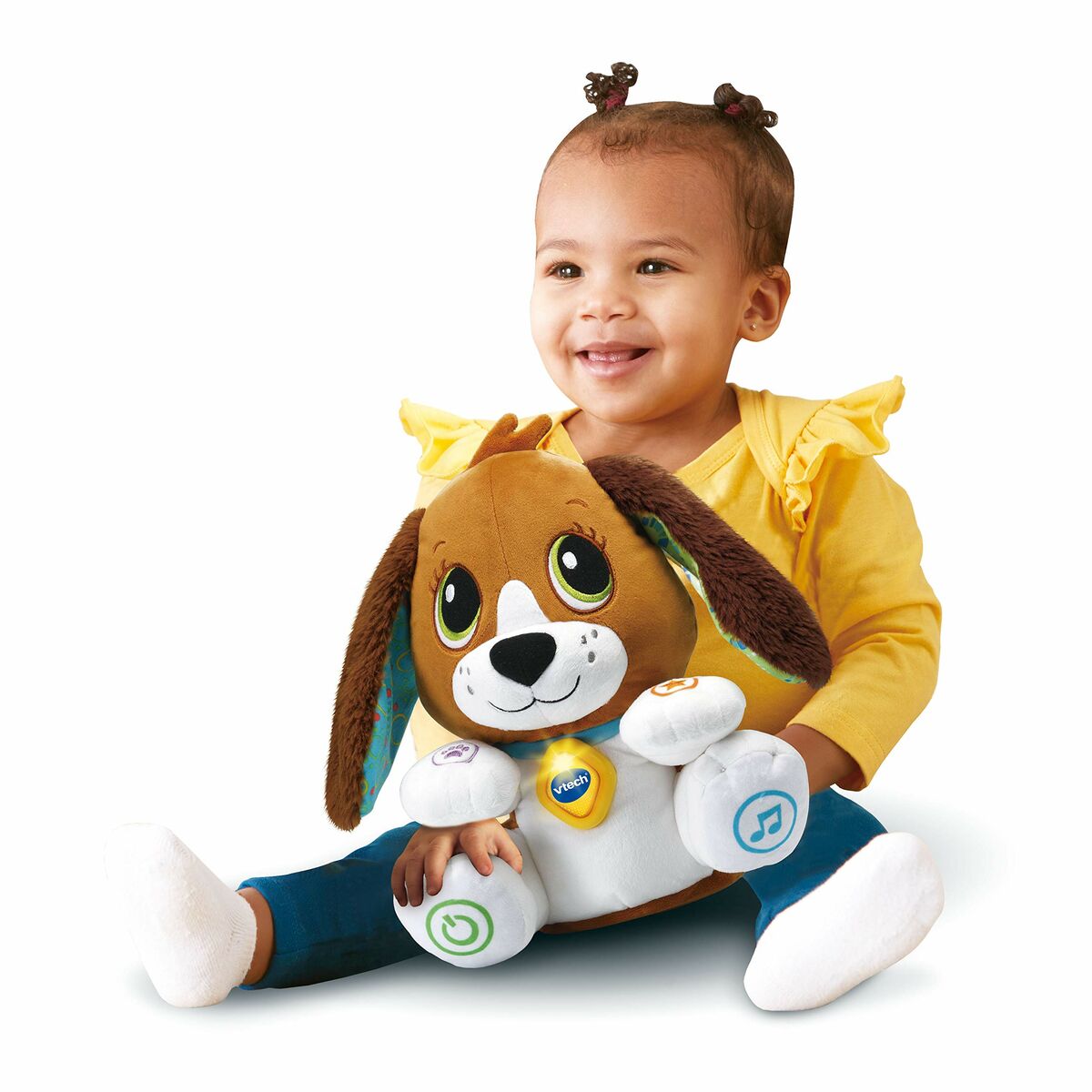 Jucărie de Pluș cu Sunet Vtech Baby Doggie Talks With Me FR Multicolor (1 Piese)
