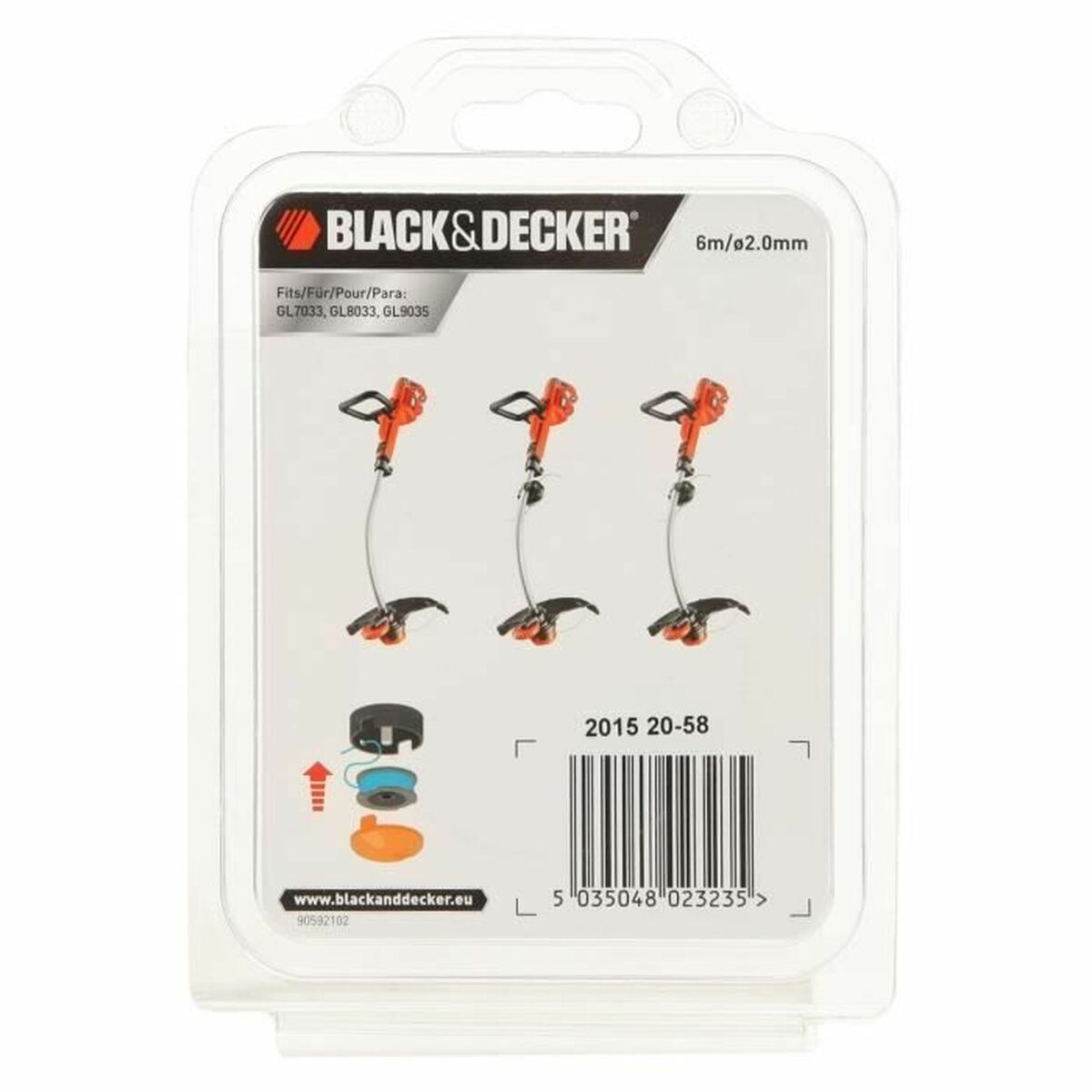 Mosor de bumbac Black & Decker A6482-XJ Negru Nailon