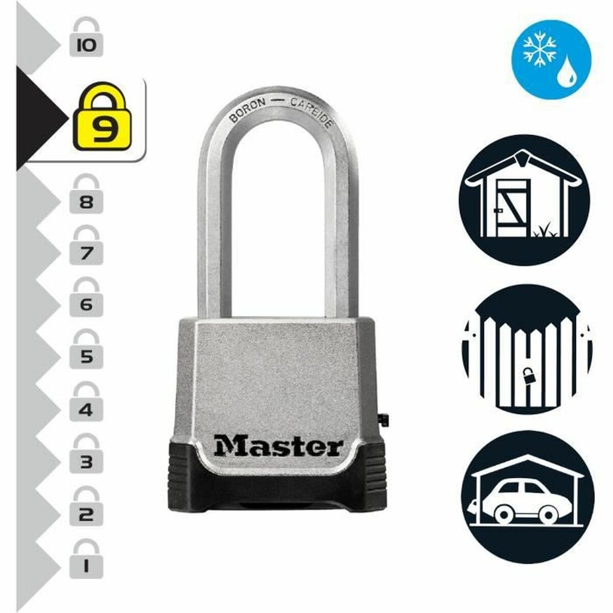 Lacăt cu cifru Master Lock M176EURDLH 56 mm Oțel