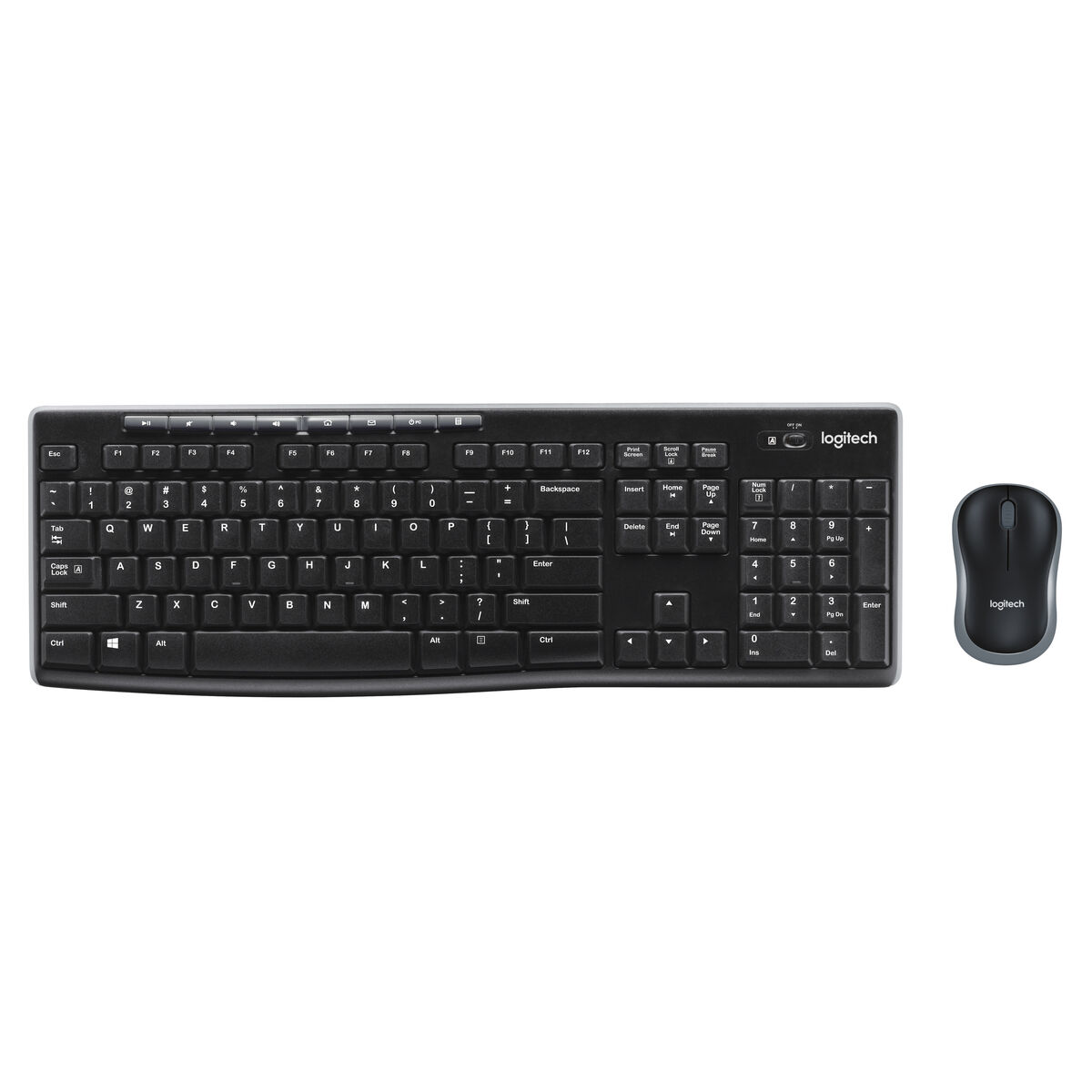 Tastatură și Mouse Fără Fir Logitech MK270 Franceză Negru AZERTY