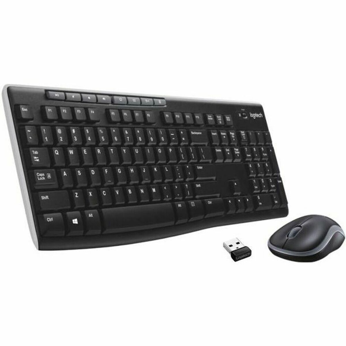 Tastatură și Mouse Fără Fir Logitech MK270 Franceză Negru AZERTY
