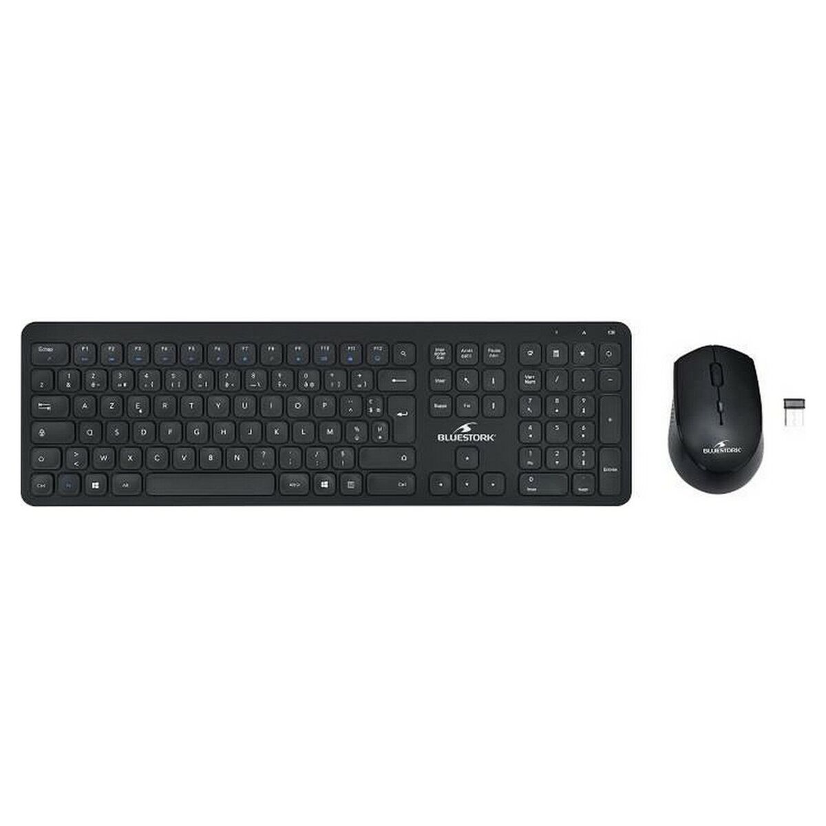 Tastatură și Mouse Bluestork Easy Slim AZERTY Negru Franceză