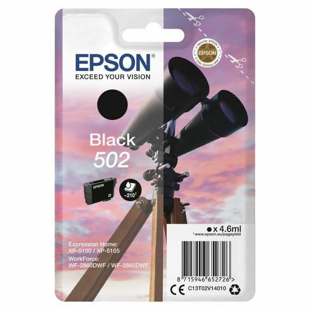 Cartuș cu Cerneală Originală Epson Twin 502 Negru