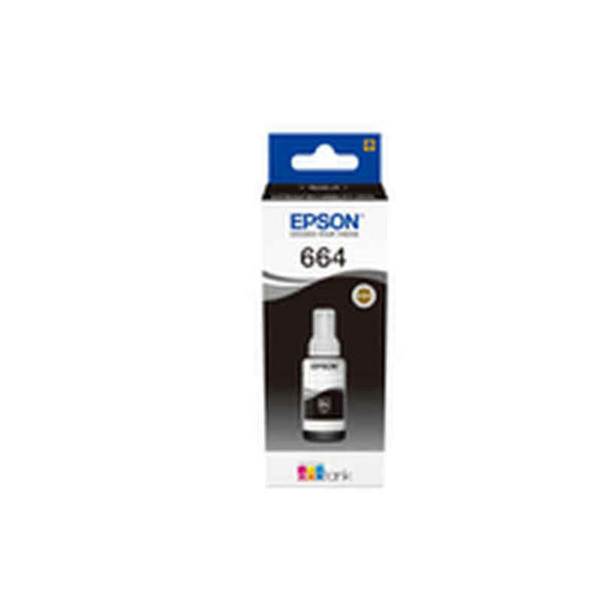 Cartuș cu Cerneală Originală Epson 664 Ecotank Black ink bottle (70ml) Negru Gri