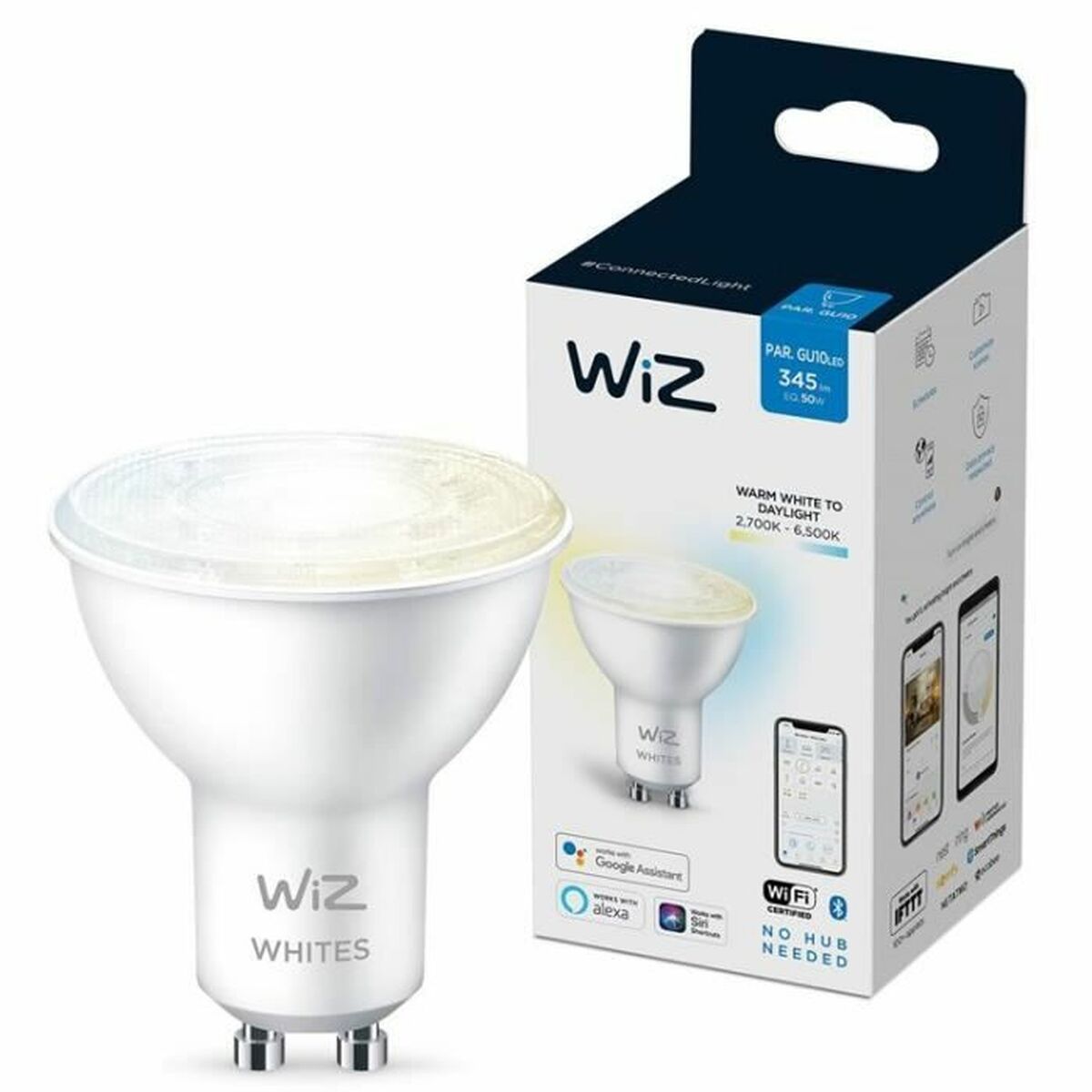 Bec Inteligent Wiz 50 W GU10 Wi-Fi LED 2700 K 6500 K 400 lm
