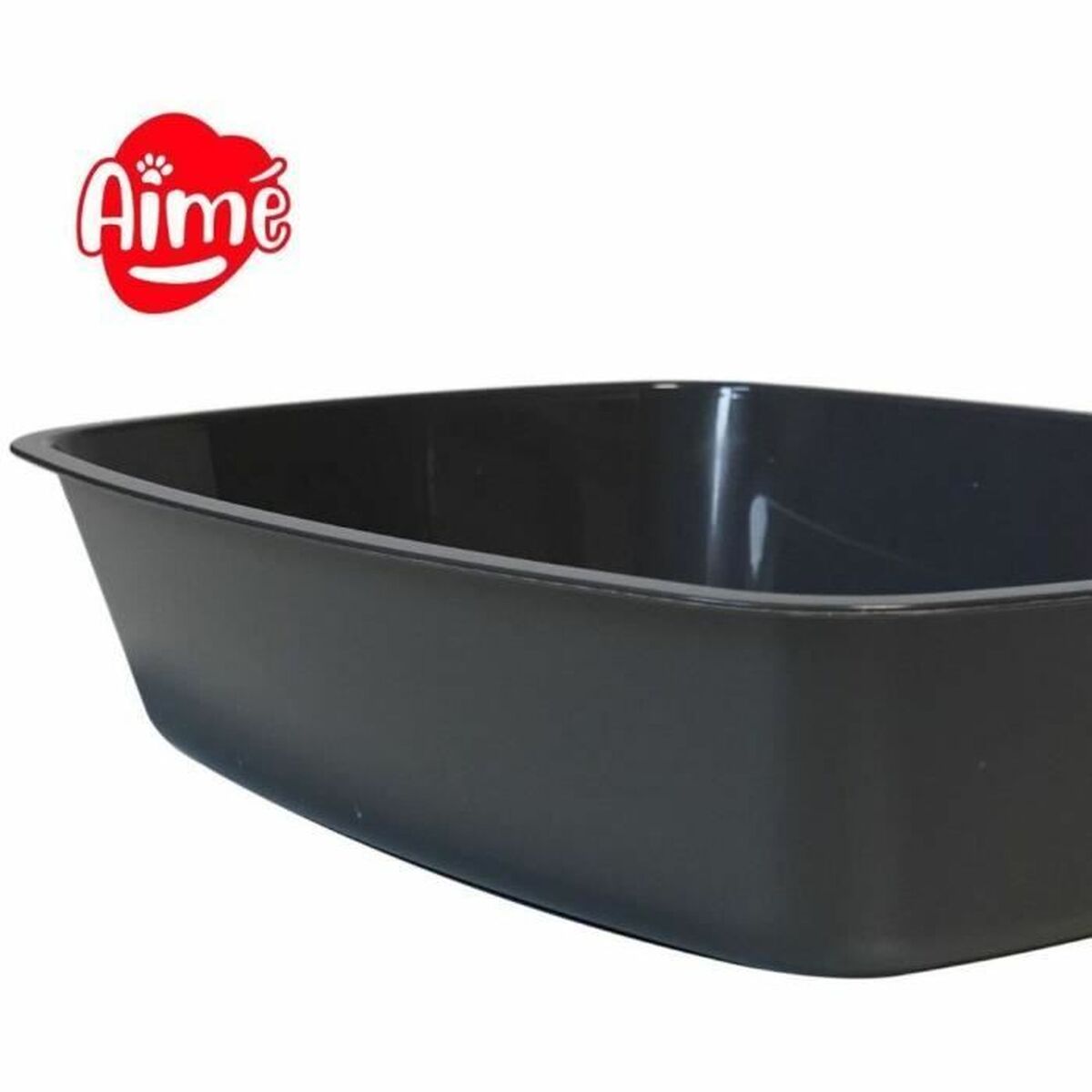 Nisip pentru pisici Aimé Negru 43 x 31 x 10 cm Plastic