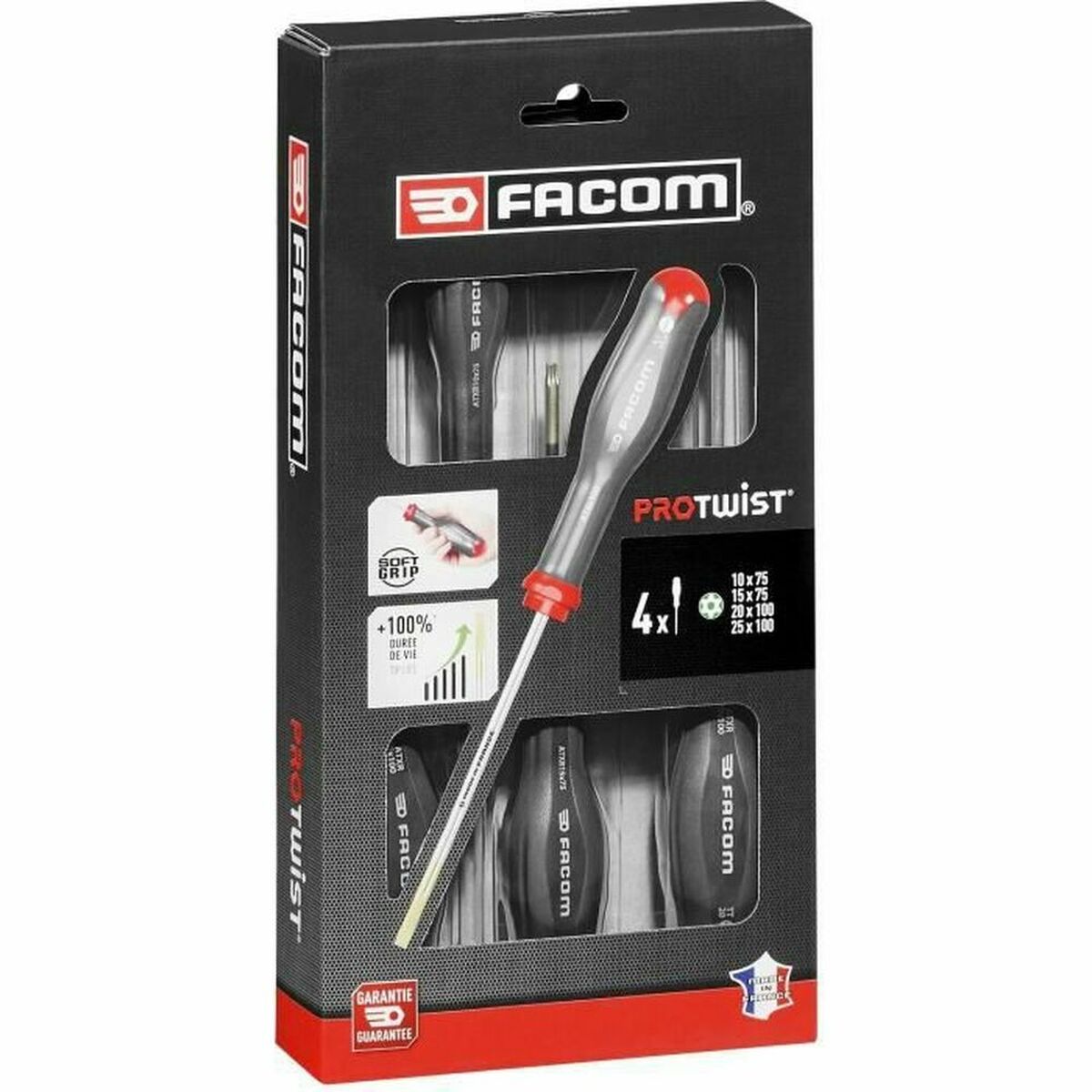 Set de șurubelnițe Facom ProTwist Resistorx ATXR Torx 4 Piese