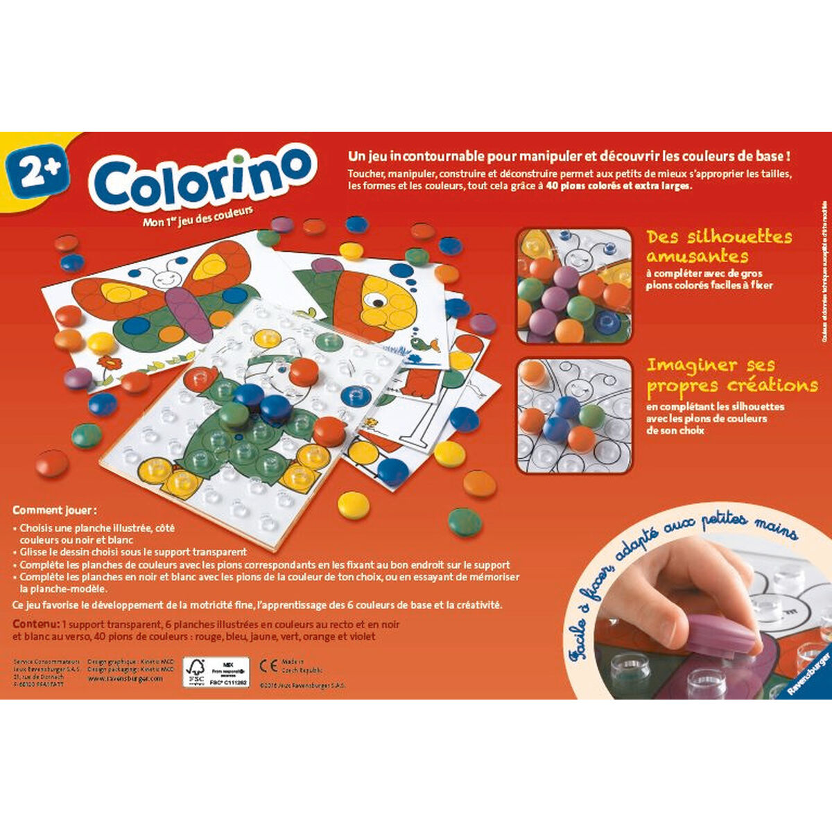 Joc Educație pentru Copii Ravensburger Colorino Multicolor (Franceză) (FR)