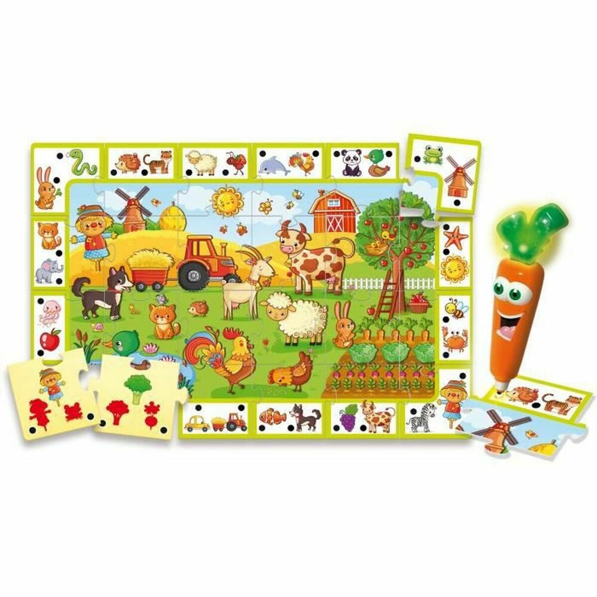 Joc Educativ Lisciani Giochi Hablando Carotina - Happy Farm (2 Unități)