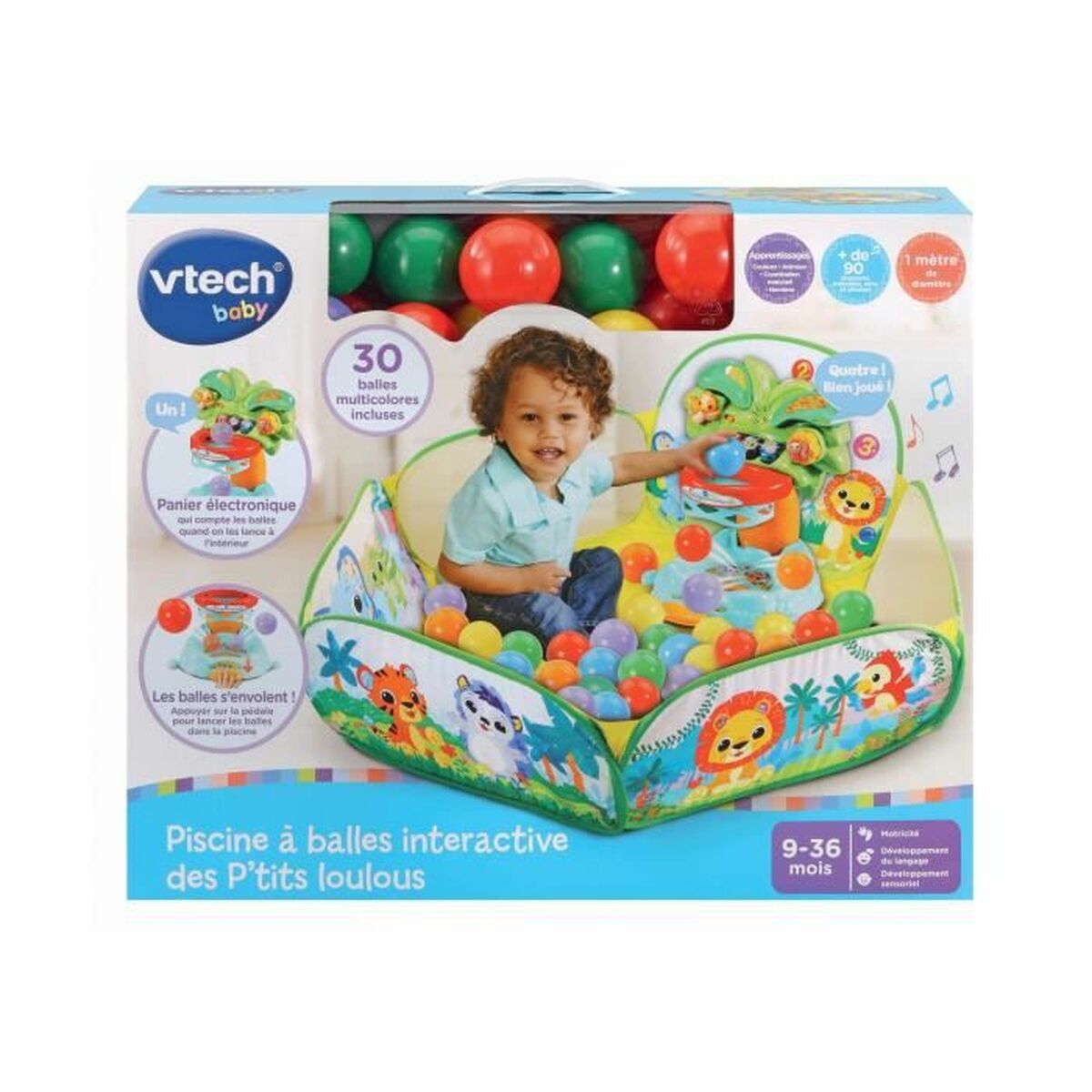 Piscină cu Mingi Vtech Baby P'tits Loulous Interactive Ball Pool (FR)