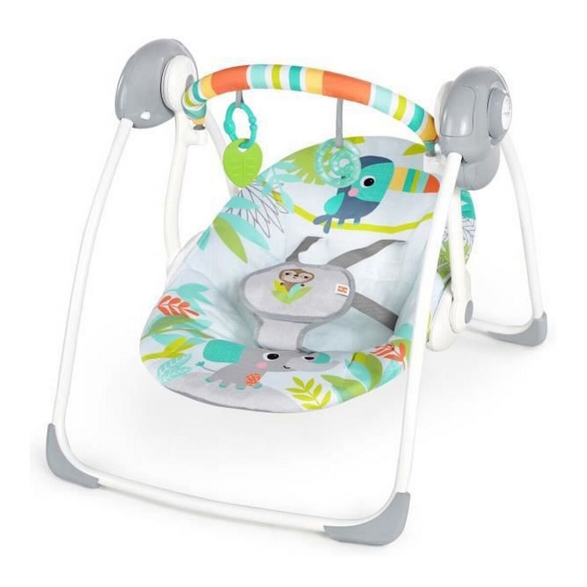 Scaun Balansoar Ingenuity Compact portable swing Multicolor animale