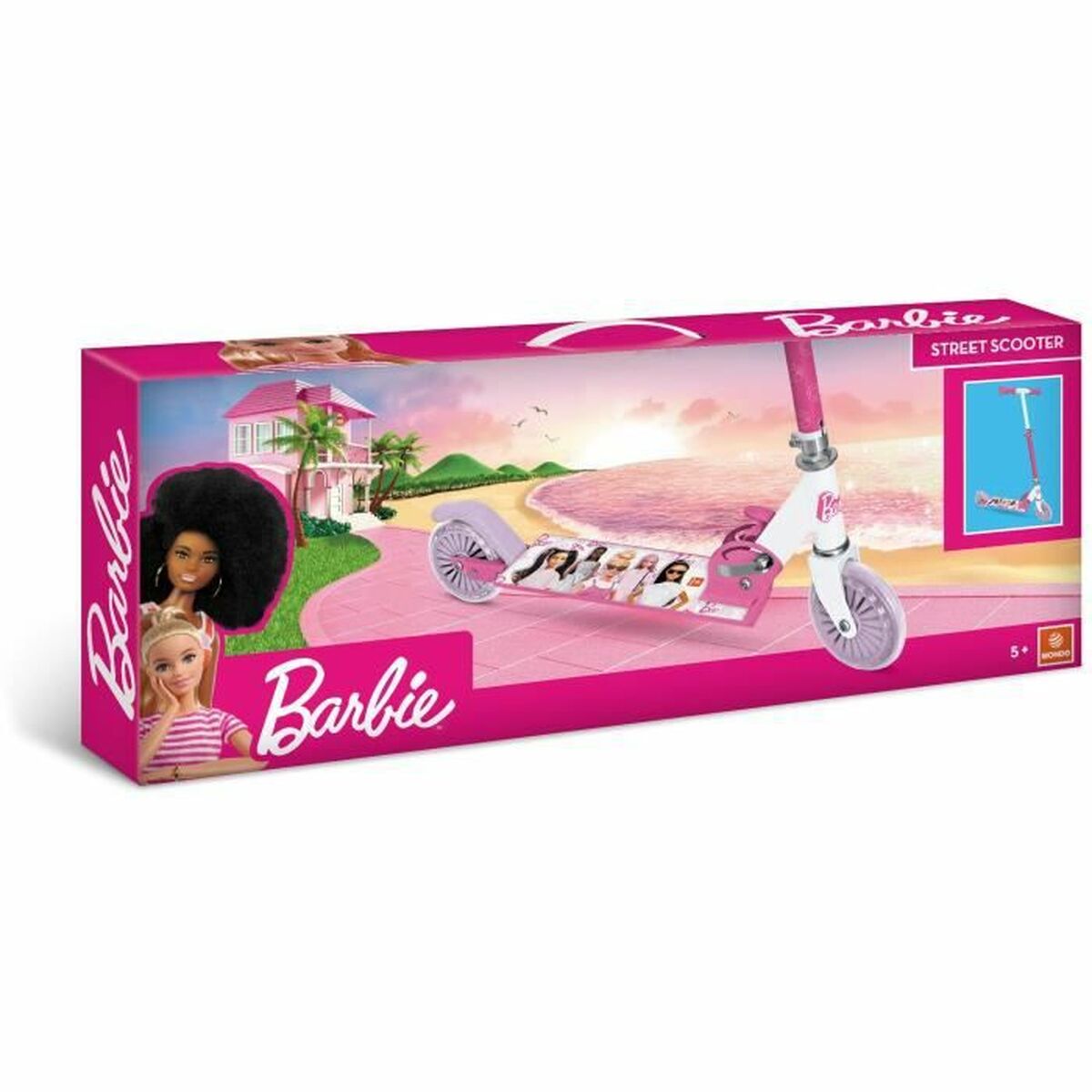 Trotinetă Barbie Infantil Roz
