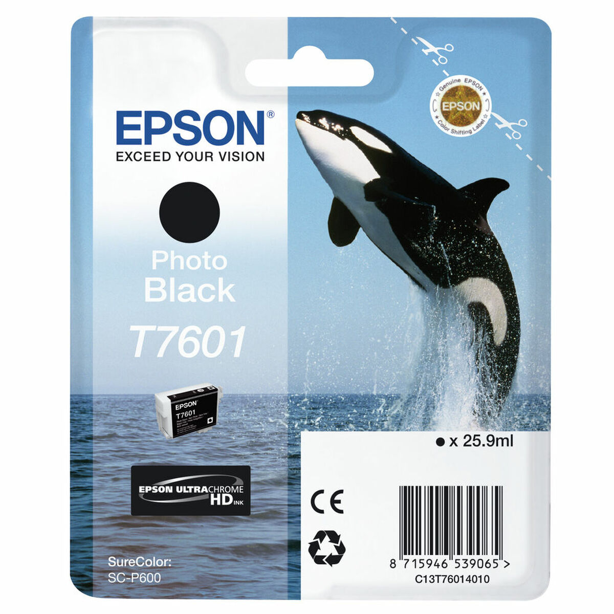 Cartuș cu Cerneală Originală Epson T7601 Negru