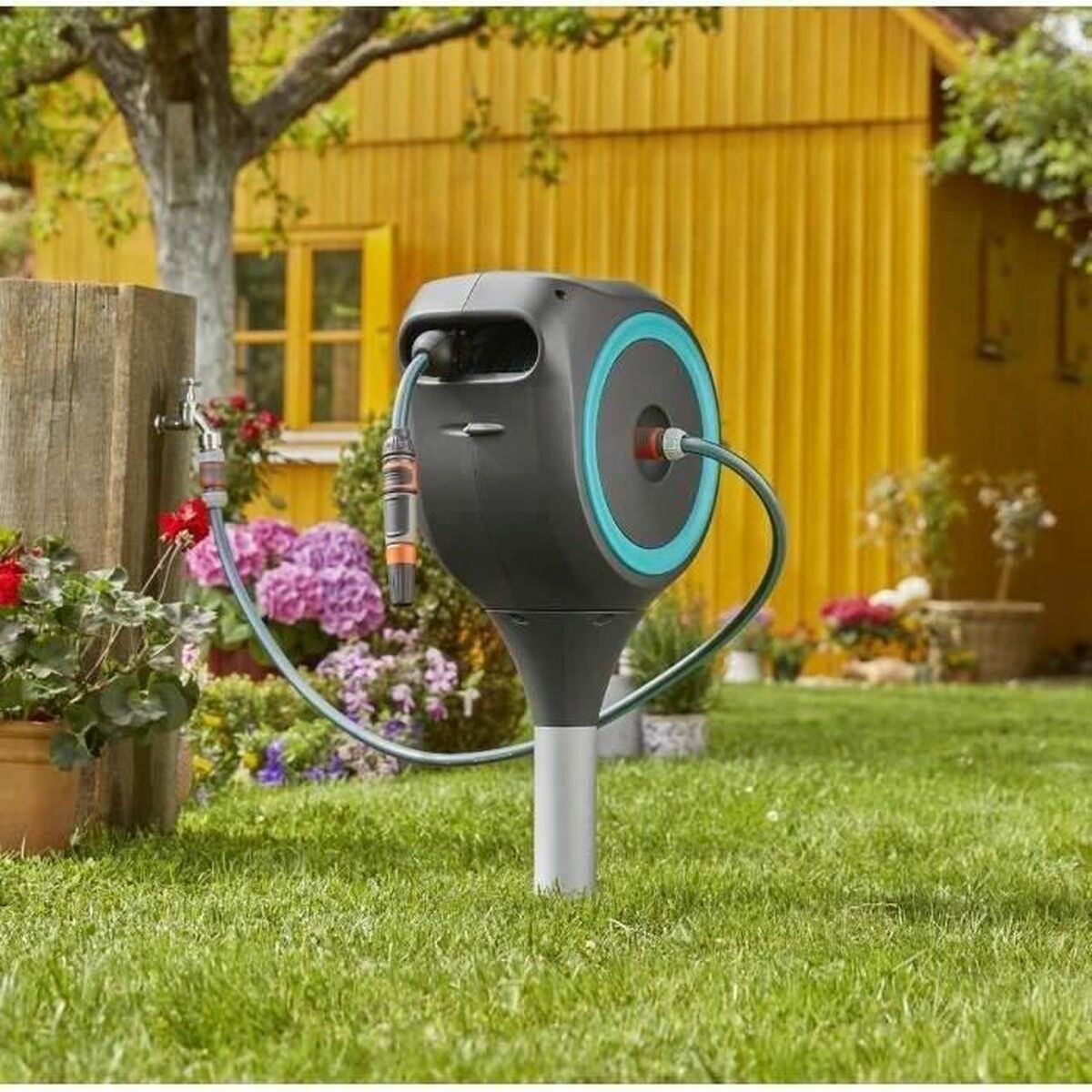 Suport pentru furtun Gardena RollUp M Automatic Podea Ø 11 mm 15 m